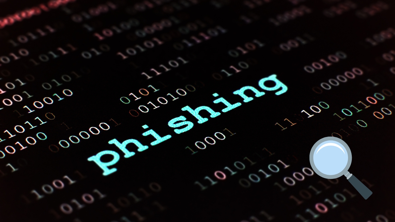 Example of a phishing email highlighting warning signs